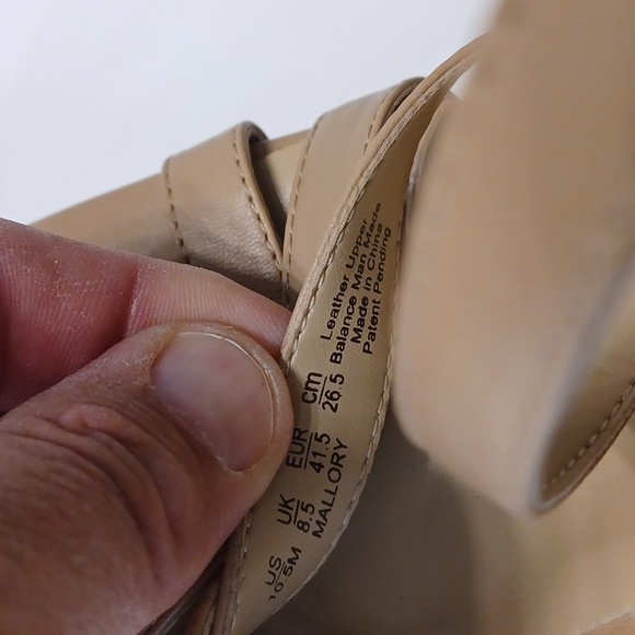 Naturalizer the Mallory Leather Ankle Strap Strappy Platform Pumps Women's 10.5 - Picture 6 of 7